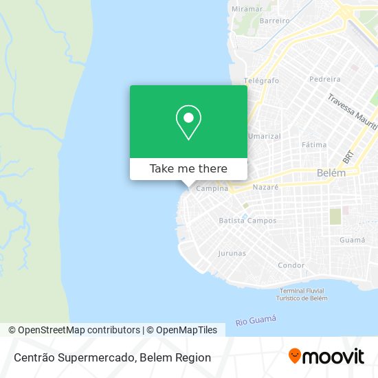 Centrão Supermercado map