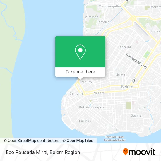 Eco Pousada Miriti map