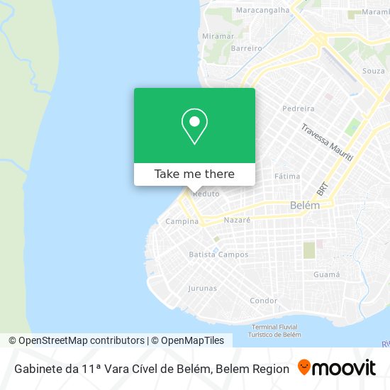 Gabinete da 11ª Vara Cível de Belém map