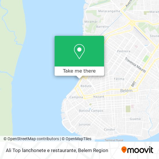 Ali Top lanchonete e restaurante map