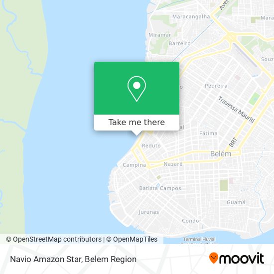 Navio Amazon Star map