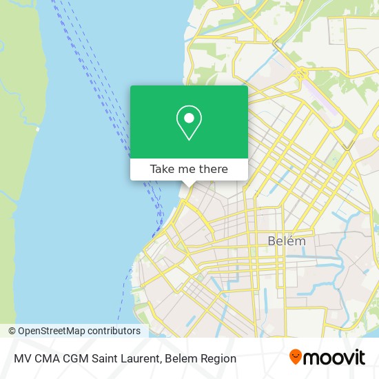 Mapa MV CMA CGM Saint Laurent