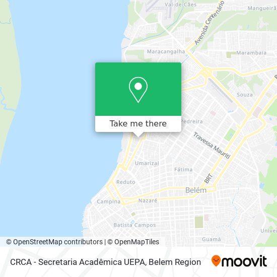CRCA - Secretaria Acadêmica UEPA map