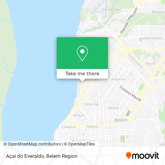 Açai do Everaldo map