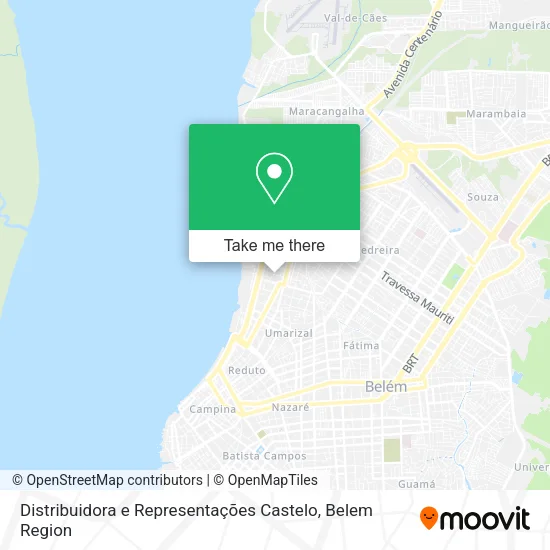 Distribuidora e Representações Castelo map