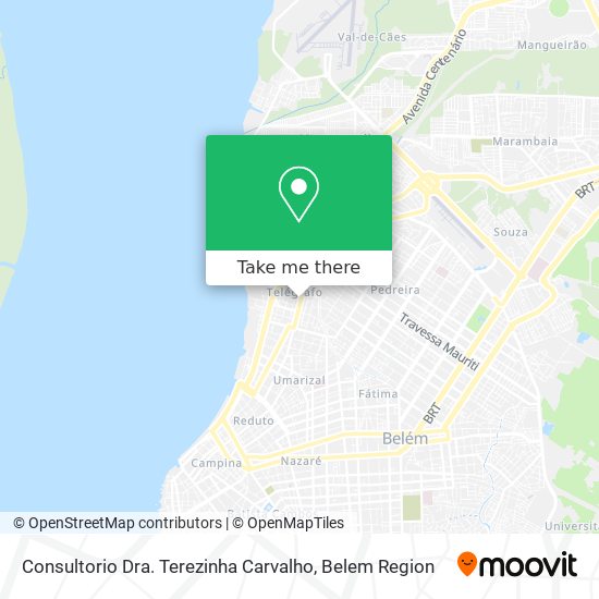 Consultorio Dra. Terezinha Carvalho map