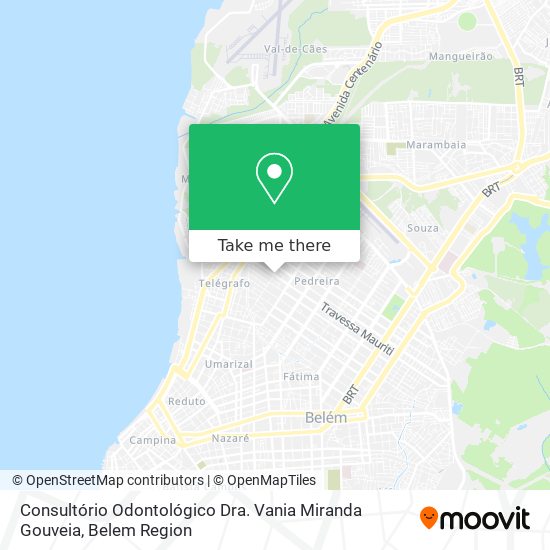 Mapa Consultório Odontológico Dra. Vania Miranda Gouveia