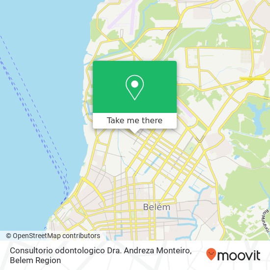 Mapa Consultorio odontologico Dra. Andreza Monteiro