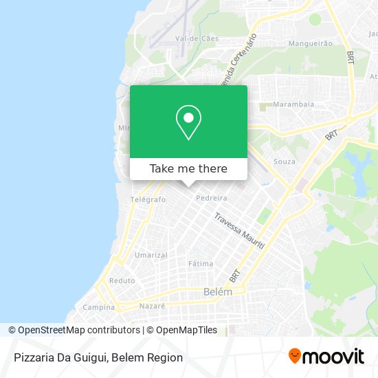 Mapa Pizzaria Da Guigui