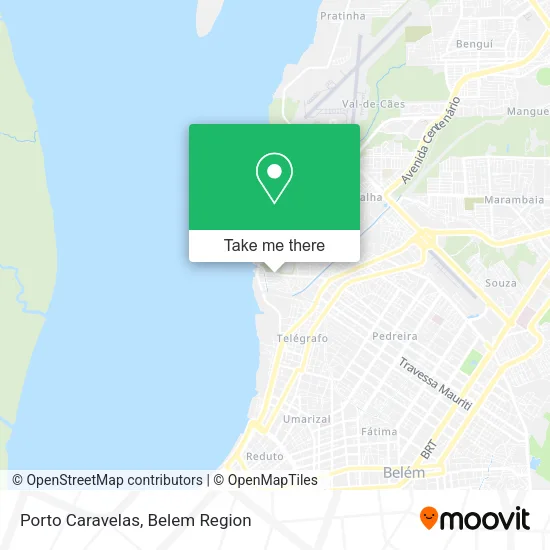 Porto Caravelas map