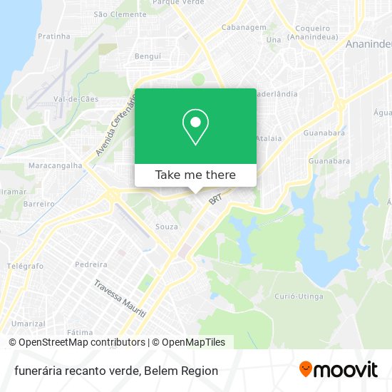 funerária recanto verde map
