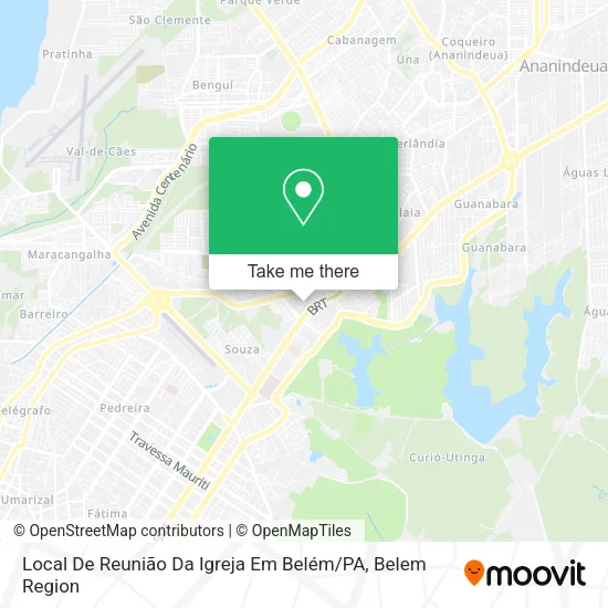 Local De Reunião Da Igreja Em Belém / PA map