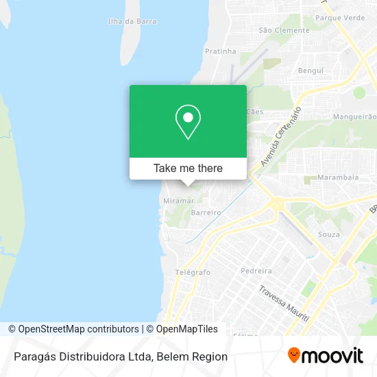 Paragás Distribuidora Ltda map