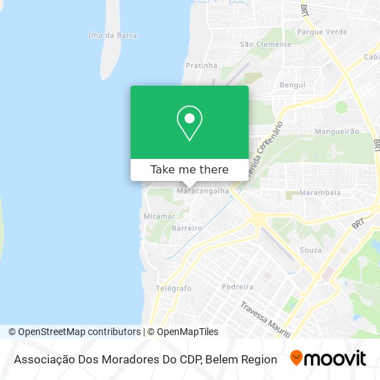 Associação Dos Moradores Do CDP map