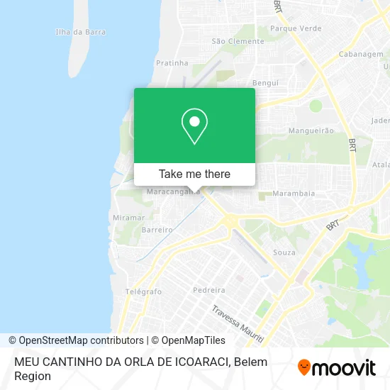 MEU CANTINHO DA ORLA DE ICOARACI map
