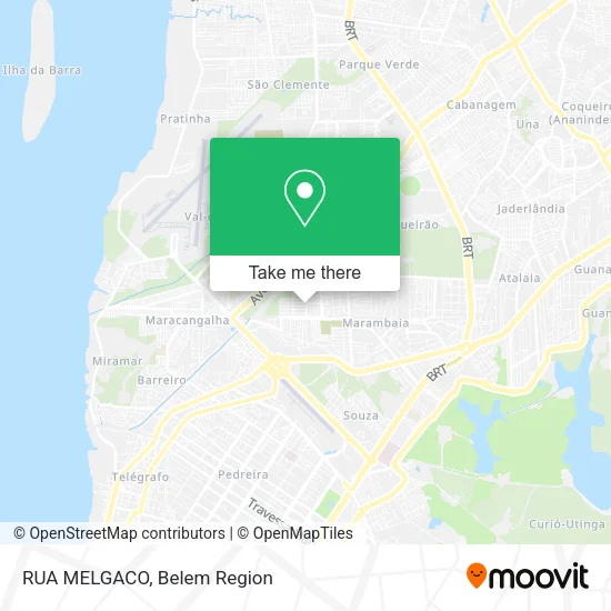 RUA MELGACO map