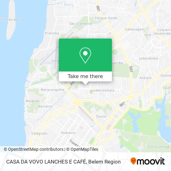 CASA DA VOVO LANCHES E CAFÉ map