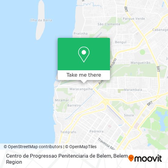 Centro de Progressao Penitenciaria de Belem map