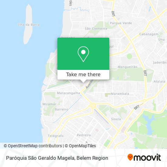 Mapa Paróquia São Geraldo Magela