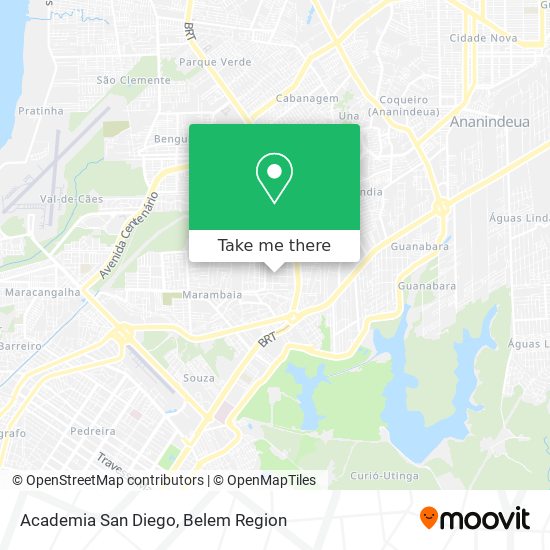 Academia San Diego map