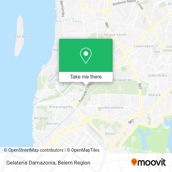 Gelateria Damazonia map
