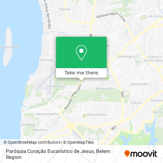 Paróquia Coração Eucarístico de Jesus map
