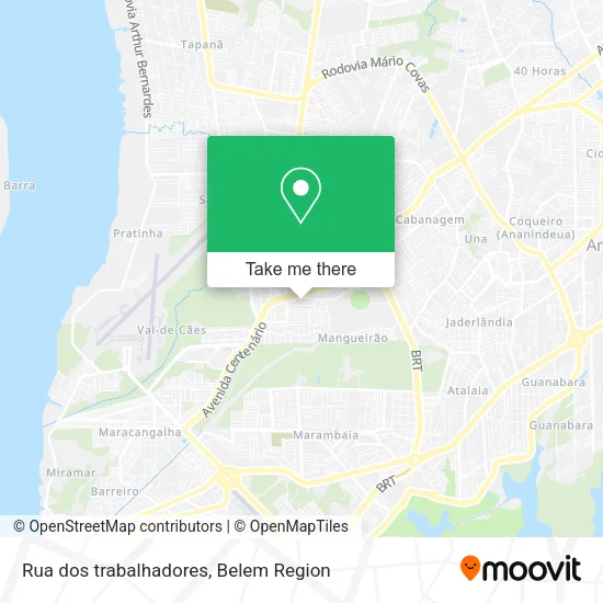 Rua dos trabalhadores map