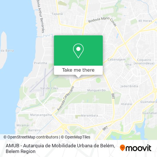 AMUB - Autarquia de Mobilidade Urbana de Belém map