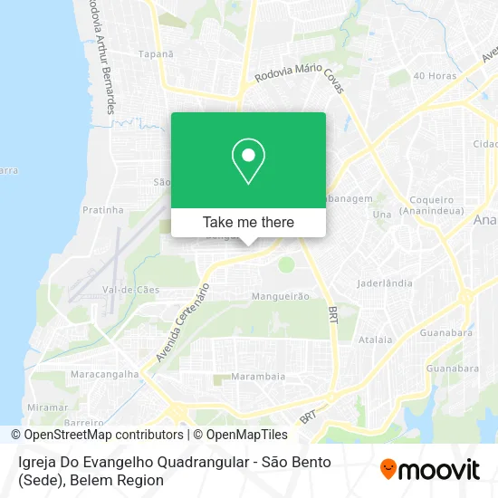 Igreja Do Evangelho Quadrangular - São Bento (Sede) map