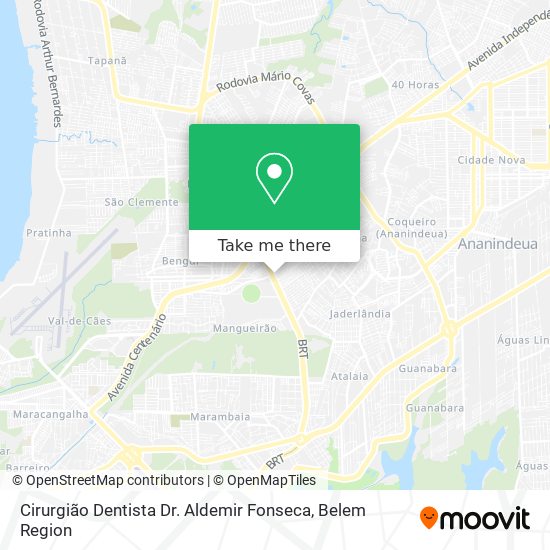 Mapa Cirurgião Dentista Dr. Aldemir Fonseca