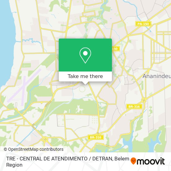 TRE - CENTRAL DE ATENDIMENTO / DETRAN map