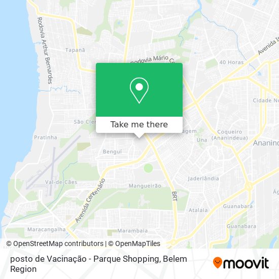 posto de Vacinação - Parque Shopping map