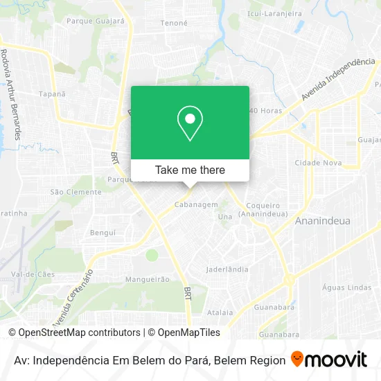 Av: Independência Em Belem do Pará map