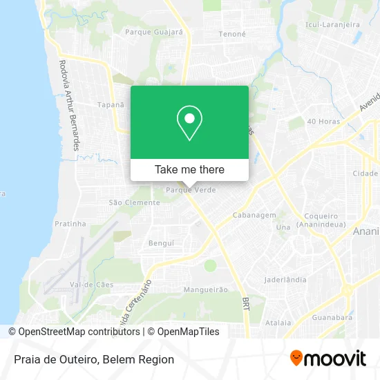 Praia de Outeiro map