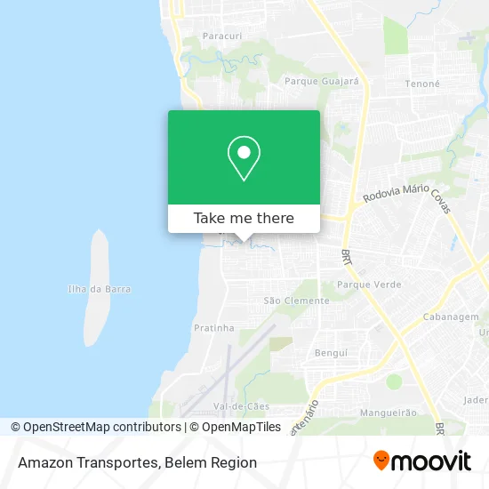 Amazon Transportes map