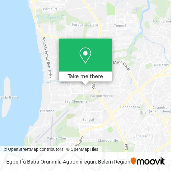 Egbé Ifá Baba Orunmila Agbonniregun map