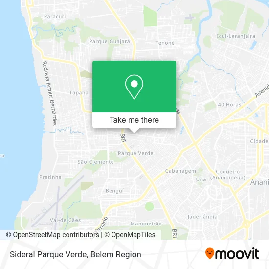 Sideral Parque Verde map