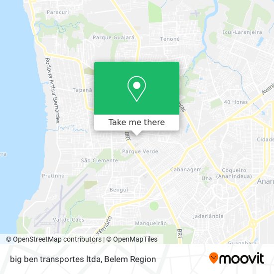 Mapa big ben transportes ltda