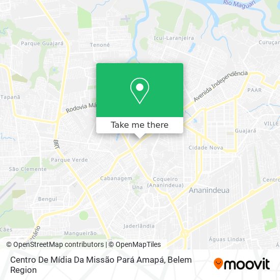 Centro De Mídia Da Missão Pará Amapá map