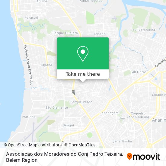 Associacao dos Moradores do Conj Pedro Teixeira map