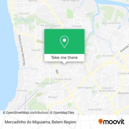 Mapa Mercadinho do Miguiama