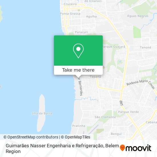 Guimarães Nasser Engenharia e Refrigeração map