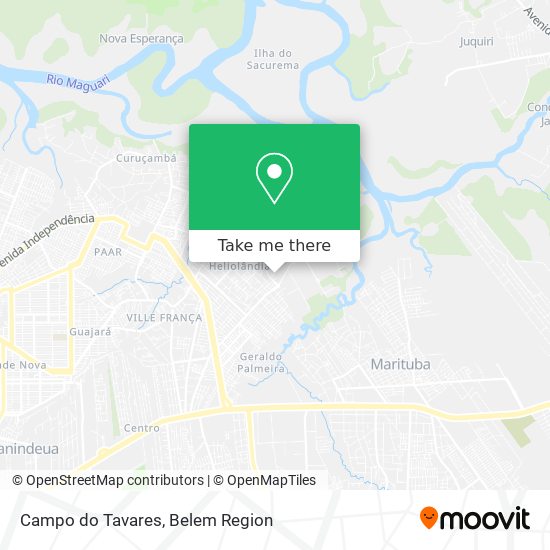 Mapa Campo do Tavares