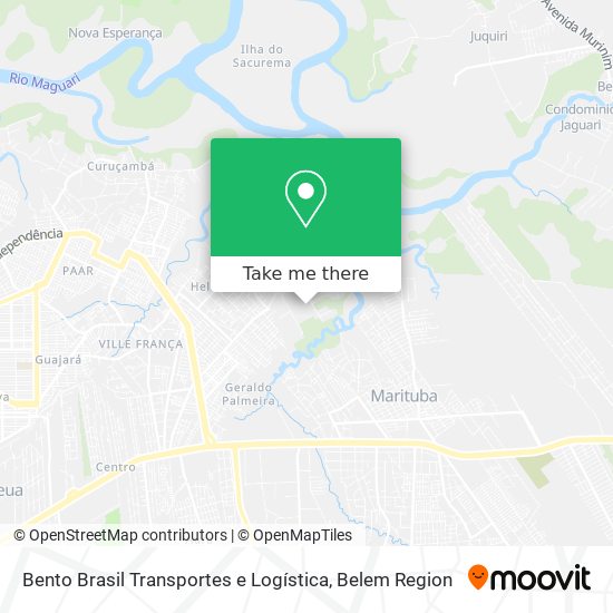 Bento Brasil Transportes e Logística map