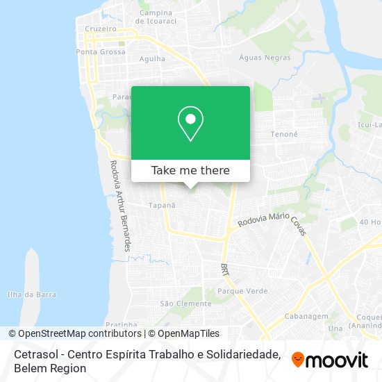 Cetrasol - Centro Espírita Trabalho e Solidariedade map