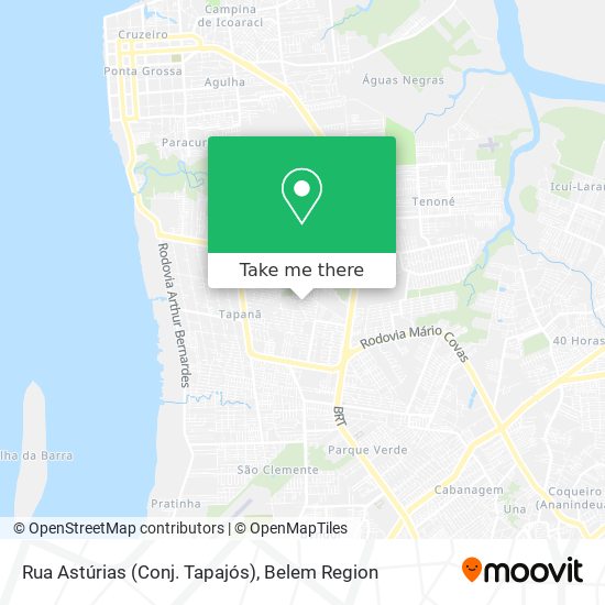 Rua Astúrias (Conj. Tapajós) map