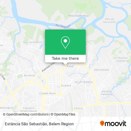 Estância São Sebastião map