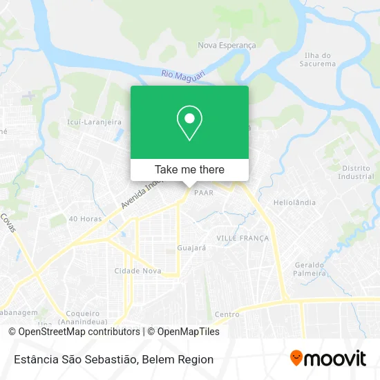 Estância São Sebastião map