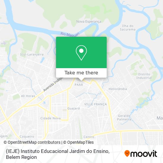 Mapa (IEJE) Instituto Educacional Jardim do Ensino