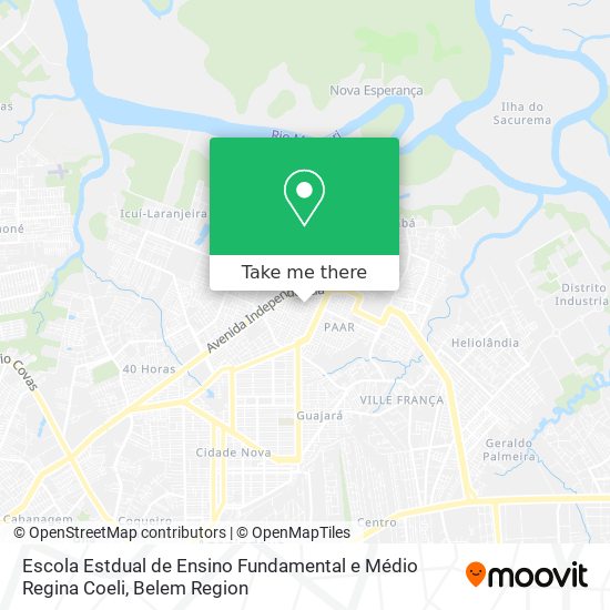 Escola Estdual de Ensino Fundamental e Médio Regina Coeli map